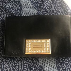 Michael Kors black leather handbag